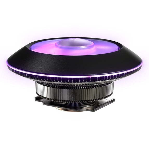 Cooler Master MasterAir G100M RGB Low Profile CPU Air Cooler Copper Heat Column Technology, RGB Ring and Fan (MAM-G1CN-924PC-R1)