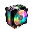 thumbnail image 1 of Cooler Master MasterAir MA410M Addressable RGB CPU Air Cooler w/ Independently LEDs, 4 Continuous Direct Contact 2.0 Heatpipes, Aluminum Fins, Push-Pull, Dual MF120R 120mm Fans, AMD Ryzen/Intel1151, 1 of 11