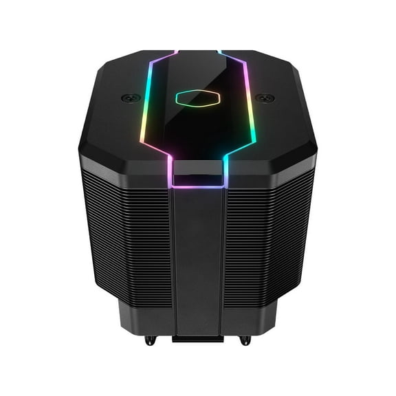 Cooler Master MasterAir MA620M Dual Tower ARGB High Performance CPU Air Cooler, 6 CDC 2.0 Heatpipes, SF120R Fan, Hexagon Strip Addressable RGB Lighting for AMD Ryzen/Intel LGA1200/1151