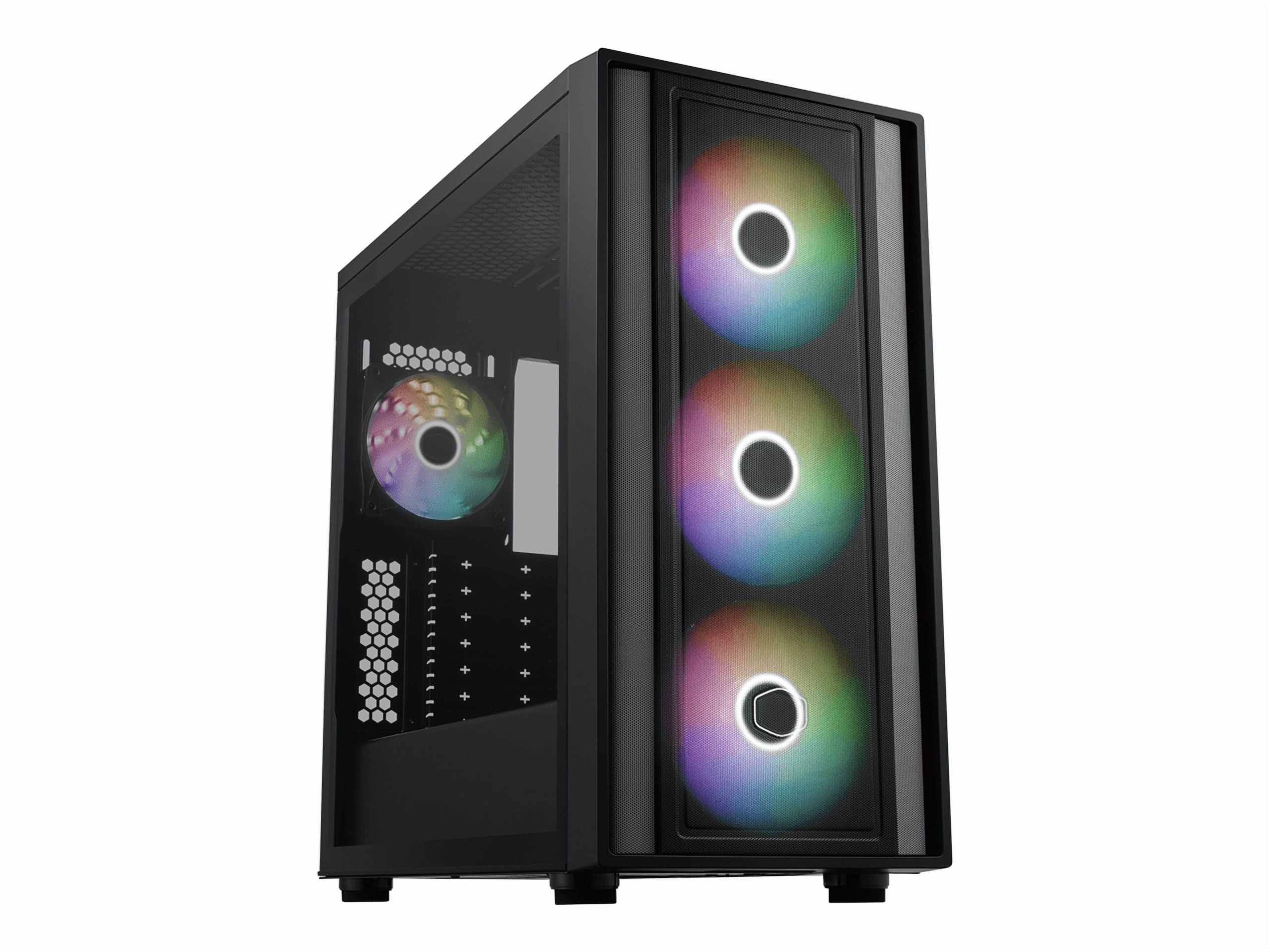 Cooler Master MasterFrame 600 Freeform FineMesh Airflow ATX Mid-Tower Case, Telaio in Alluminio, Pannelli laterali magnetici, Interni personalizzabili, GPU Max 410mm, AIO Max 420mm, Tipo C, Vetro