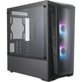 thumbnail image 1 of Cooler Master MasterBox MB320L ARGB Micro-ATX Mini Tower with DarkMirror Front Panel, Mesh Intake Vents, Tempered Glass Side Panel, ARGB Controller, Dual ARGB Lighting Fans - Black, 1 of 21