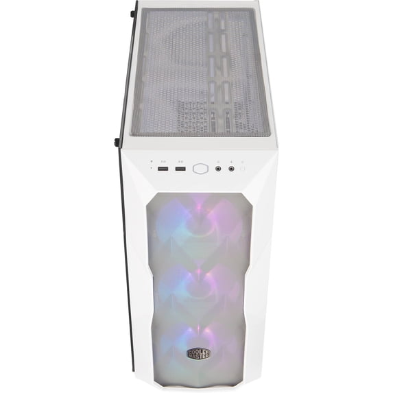 Cooler Master MCB-D500D-WGNN-S01 MasterBox TD500 Mesh Mid-Tower Computer Case - Mesh, Steel, Plastic, Tempered Glass - White