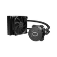 thumbnail image 1 of Cooler Master MasterLiquid 120L Core 120mm Close-Loop AIO Liquid Cooler, White LED Pump, Gen S Coldplate Pump, 120mm PWM, CryoFuze 14W/mK, AMD AM5/AM4, Intel LGA1851/1700/1200 (MLW-D12M-A17PK-R1), 1 of 5