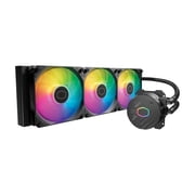 مبرد Master MasterLiquid 360L Core 120mm ARGB Close-Loop AIO Liquid CPU Cooler مع مضخة مزدوجة من الجيل S ومعجون حراري Cryofuze أسود