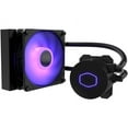 thumbnail image 1 of Cooler Master MasterLiquid ML120L RGB V2, Close-Loop AIO CPU Liquid Cooler, 120 Radiator, SickleFlow 120mm, RGB Lighting, 3rd Gen Dual Chamber Pump for AMD Ryzen/Intel LGA1200/1151 LGA 1700 Compatible, 1 of 12