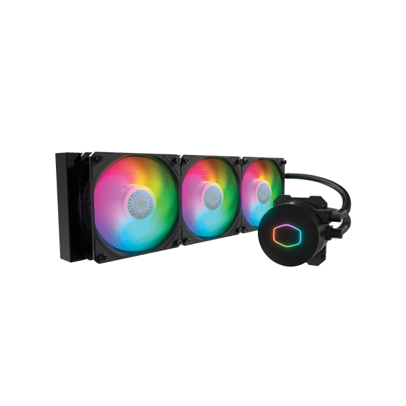 Cooler Master MasterLiquid ML360L ARGB V2 Close-Loop AIO CPU Liquid Cooler, Dual Chamber Pump, 360mm Radiator, SickleFlow 120 PWM ARGB, AMD Ryzen AM5/AM4, Intel LGA1700/1200 (MLW-D36M-A18PA-R2)