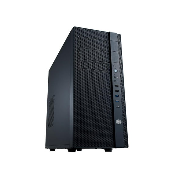 Cooler Master N400 ATX Tower with Front Mesh Ventilation, Minimal Design, 240mm Close-Loop AIO Support