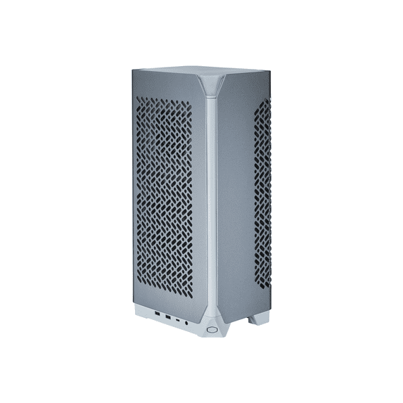 Cooler Master NCORE 100 Air White ITX Small Form Tower Case, 3 Slot GPU, Horizontal Mount GPU, GPUs up to 356mm, Compatible RX 7900 XTX|RTX 4090| 4080 Super, Anodized Aluminum, USB Type C