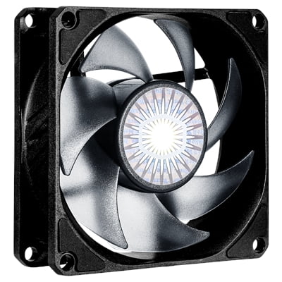 Cooler Master SickleFlow 80 - 224.4 gal/min Maximum Airflow - 2500 rpm - 25 dB(A) Noise - Rifle Bearing - 4-Pin PWM - Computer Case - 18.3 Year Life