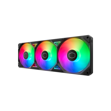 Cooler Master Single-Frame aRGB PC Case|Liquid Cooler Fan, 360mm, Single Modular Cable, PWM 2,050 RPM, Air Balance Blades, Loop Dynamic Bearing, Radiant aRGB Lighting