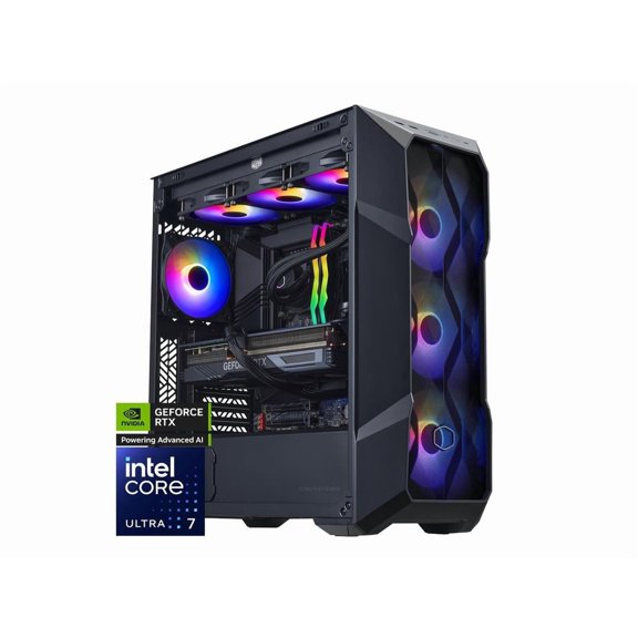 Cooler Master TD5 Pro - Intel Core Ultra 7-265KF - GeForce RTX 5070 Ti - 32GB DDR5 6000MHz - 2TB M.2 NVMe SSD - Windows 11 - 360mm AIO - Gaming PC