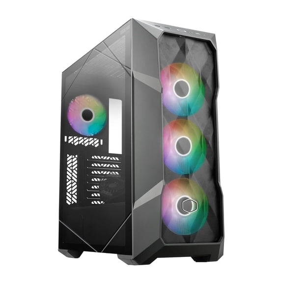 Open Box Cooler Master TD500 MAX ATX Mid-Tower PC Case with Atmos 360 MAX AIO Cooler, GX II 850W PSU, Mobius ARGB Fans, Type C