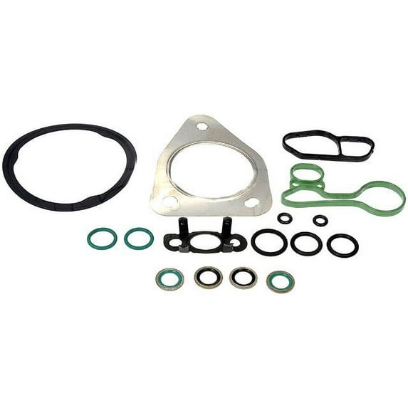 Cooler Seal 16 Piece Kit - with O-Rings, Steel Gasket, PIP Seals, and Bonded Seals - Compatible with 2011 - 2016 Chevy Cruze 1.4L 4-Cylinder 2012 2013 2014 2015