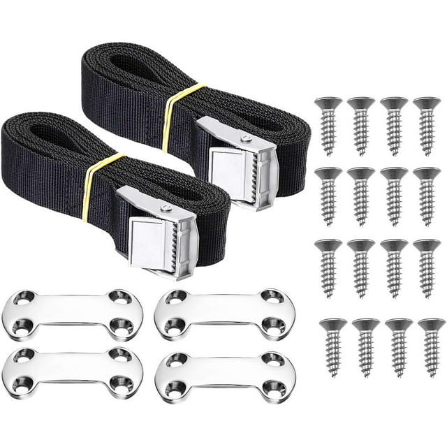 Cooler TieDown Strap Kit Buckle Lashing Straps 22 Pieces for Compatible with YETI RTIC Coolers