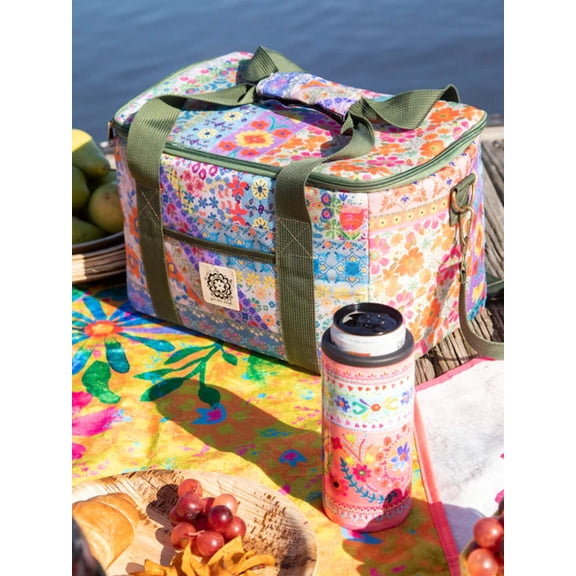 Natural Life Folk Flower Cooler Tote