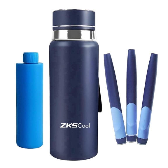 ZKSCOOL Portable Insulin Cooler Box Smart Rechargeable Mini Medical Case for Insulin, Vaccines, and Medications, 0.6L Capacity, LCD Display,Travel Drug Cooler for Insulin