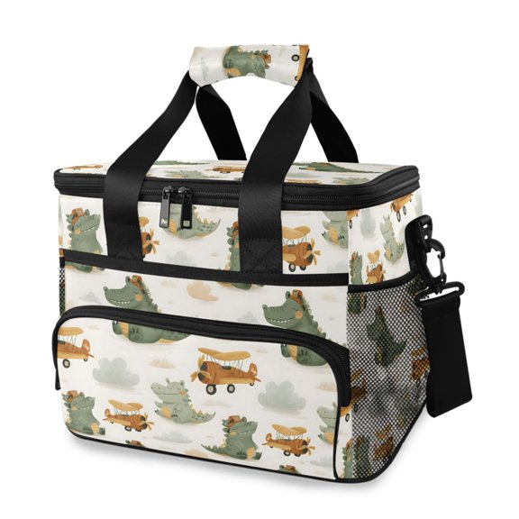 Cooler bag Alligator Airplane 15L Insulated Lunch Bag Large Cooler Suitable for camping and picnics