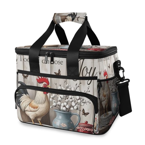 Cooler bag Funny Rooster 15L Insulated Lunch Bag Large Cooler Suitable for camping and picnics