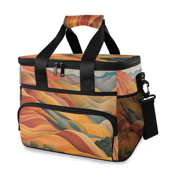 Cooler bag Mountain Theme 15L Insulated Lunch Bag Large Cooler Suitable for camping and picnics