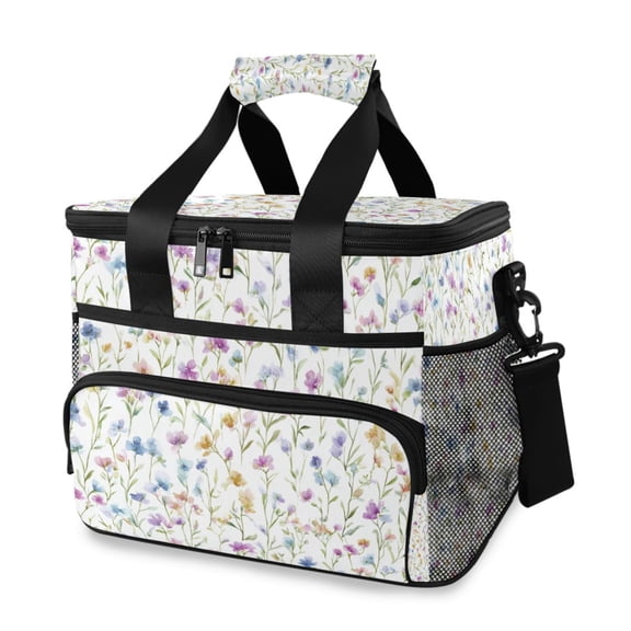 Cooler bag Spring Wildflowers 15L Insulated Lunch Bag Large Cooler Suitable for camping and picnics