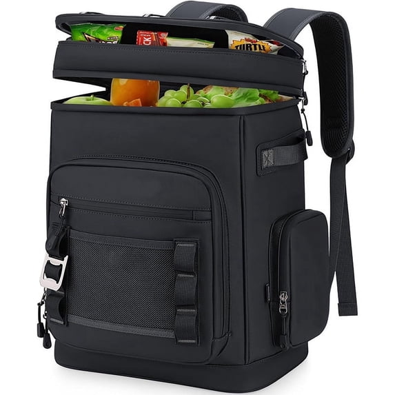 SYMMEXA Insulated Polyester Cooler Backpack with Backpack, Black
