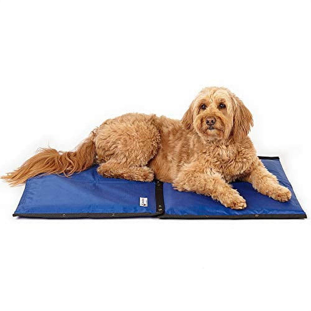 Large Blue Polyester Outdoor Dog Cooling Mat