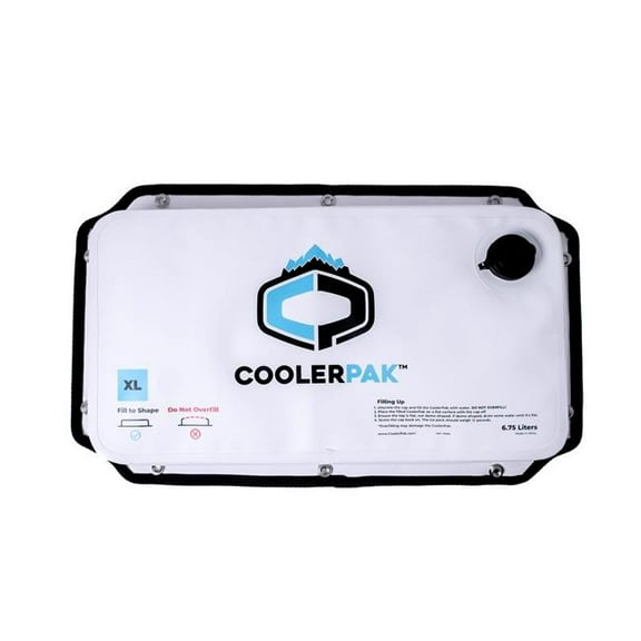CoolerPak CP-15S1-N 15 lbs Ice Pack for Coolers - Snap Series - Refillable, Foldable & Drinkable