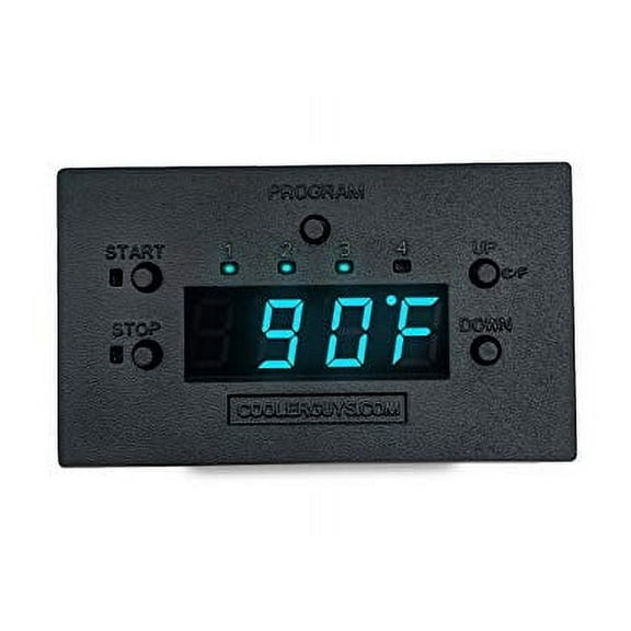 Coolerguys Programmable Fan Thermostat Controller with Staggered Interval Settings