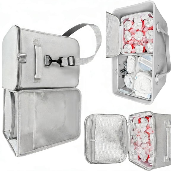 Coolers Liner For Oversized Bags Including Detachable Organizers And Wide Zippered Opening Bag Accessories Inserts