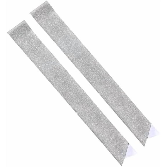 CoolerthingsDG, 2 Pcs Glitter PU Leather Sashes, Plain Sashes for Graduation Wedding Party, Silver (2pcs)