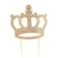 thumbnail image 1 of Coolest Bear Rhinestone Crystal Cake Topper "Crown", Gold, 1 of 3