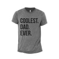 thumbnail image 1 of Coolest Dad Ever Men's Modern Fit Fun Casual T-Shirt Printed Graphic Tee Heather Grey Large, 1 of 3