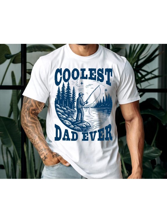 Coolest Dad Ever T-Shirt Funny Father's Day Gift Retro Dad Life Vintage Aesthetic Shirt for Him - Gift Idea for Dad - Best Dad Life Shirt