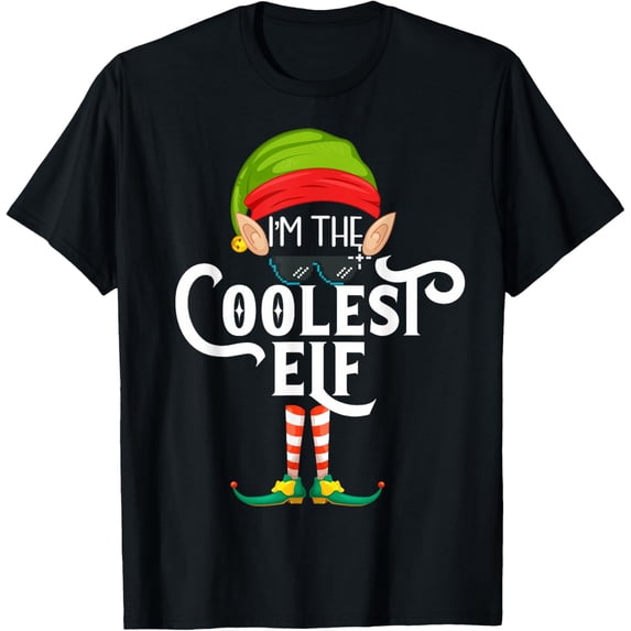 Coolest Elf Family Matching Christmas T-Shirt
