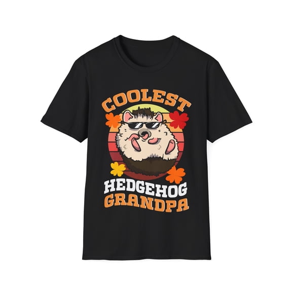 Coolest Hedgehog Grandpa Pet Novelty Father's Day Novelty Unisex T-Shirt