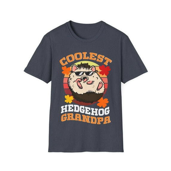 Coolest Hedgehog Grandpa Pet Novelty Father's Day Novelty Unisex T-Shirt