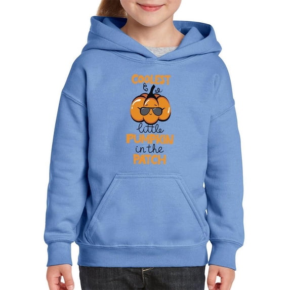 Coolest Little Pumpkin In Patch Hoodie Juniors -Image by Shutterstock, Large