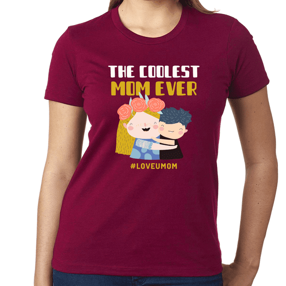 Coolest Mom Shirt Mothers Day Mama Shirts for Women Best Mom Ever Shirt