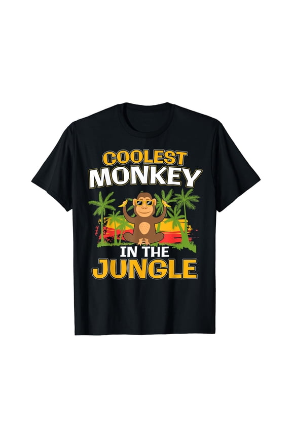 Coolest Monkey in the Jungle I Kid Meme T-Shirt