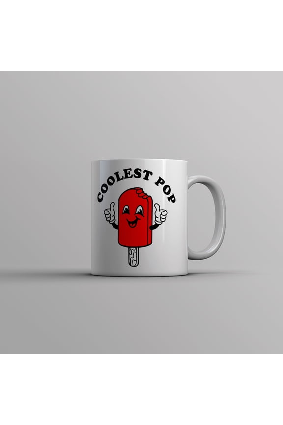 Coolest Pop Mug Funny Fathers Day Gift Cold Sweet Popsicle Novelty Cup