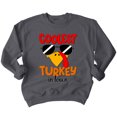 thumbnail image 1 of Coolest Turkey in Town Thanksgiving Funny Cool Sunglasses Crewneck Sweatshirt, L, Charcoal, 1 of 6
