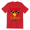 thumbnail image 1 of Coolest Turkey in Town Thanksgiving Funny Cool Sunglasses Unisex Men's T-shirt For Men, 3XL, Red, 1 of 6