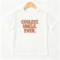 thumbnail image 1 of Coolest Uncle Ever Boys Graphic Tee, Retro Distressed Text 100% Cotton Kids Short Sleeve T-Shirt, 1 of 5