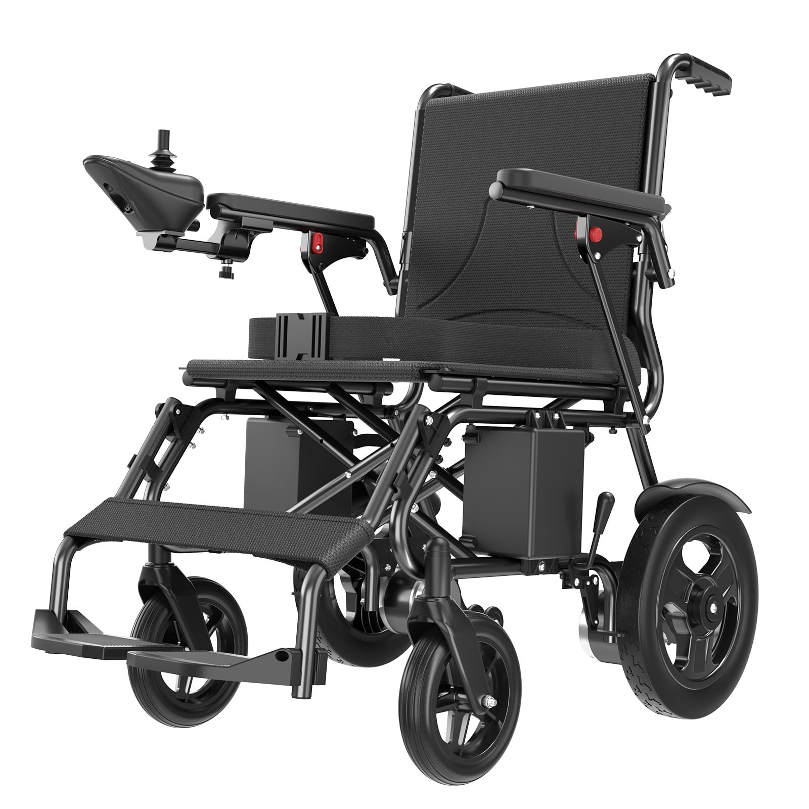 [2025 Upgrade] CoolHut 22 Miles Long Travel Range, Electric Wheelchair for Adults Power Wheelchairs Lightweight Foldable All Terrain Motorized Wheelchair for Seniors Compact Portable Airline Approved