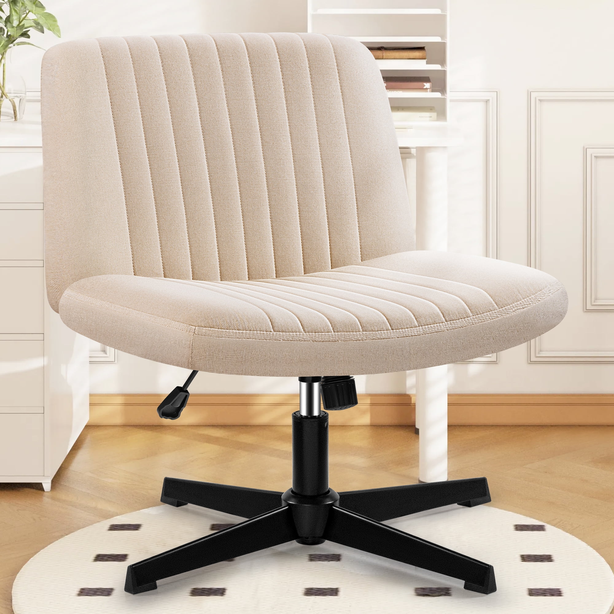 Coolhut Armless Office Chair, Ergonomic, Adjustable Height
