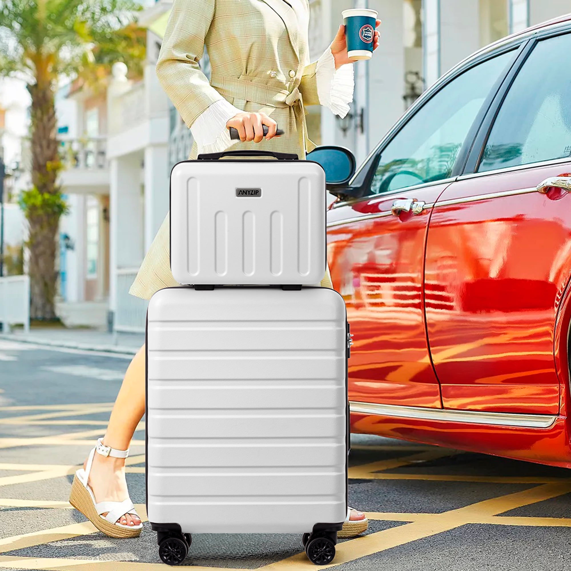 ubuy hard suitcase with wheels