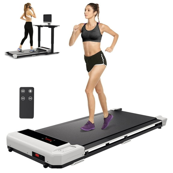 Coolhut Electric Walking Desk Exercise Treadmill, White and Black, 265 lb