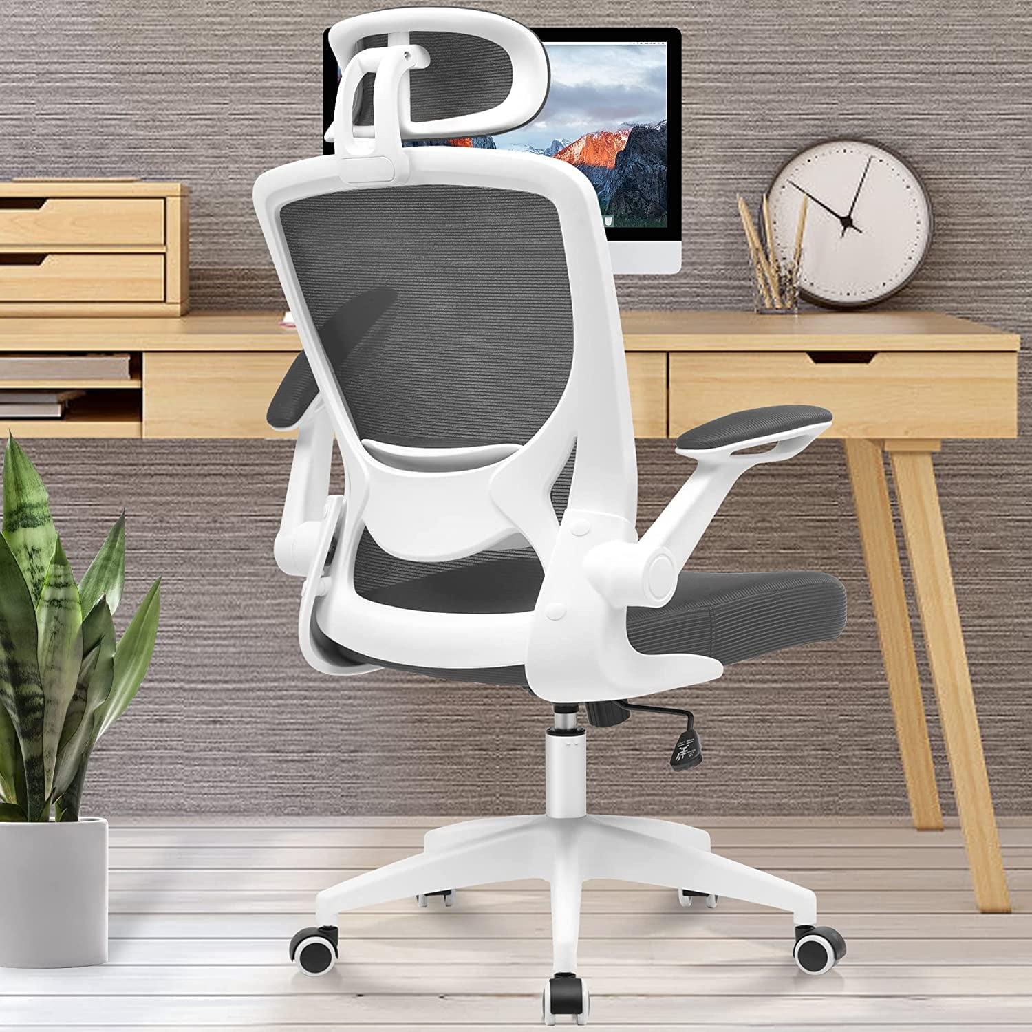 Coolhut Ergonomic Office Chair Colorful, Headrest and Flipup Arms
