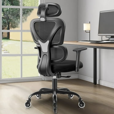COOLHUT Ergonomic Office Chair, High Back Adjustable Computer Desk Chair with Lumbar Support, 300lb, Black-C
