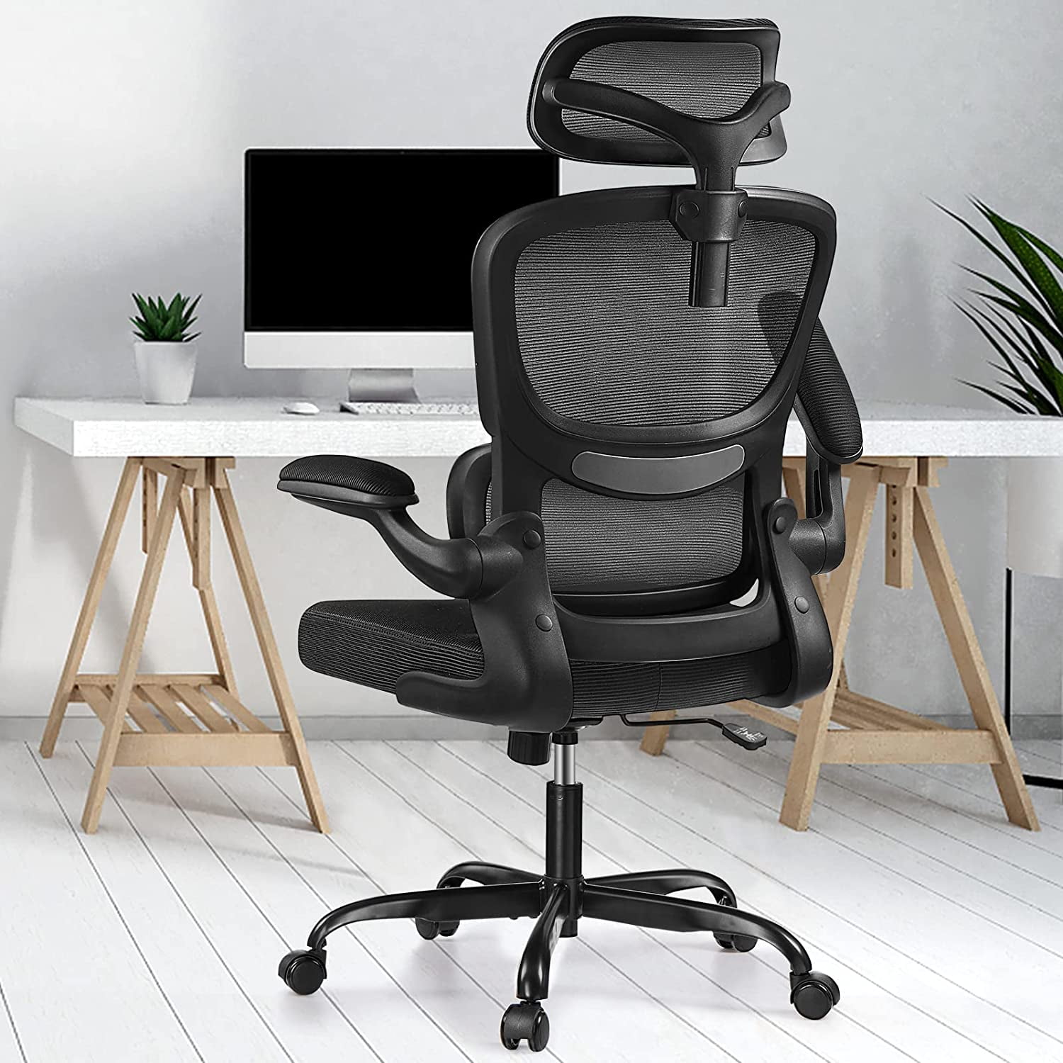 Coolhut Ergonomic Office Chair, High Back Mesh Desk Chair with Lumbar